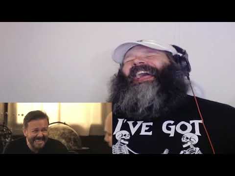 American Reacts to Learn English with Ricky Gervais