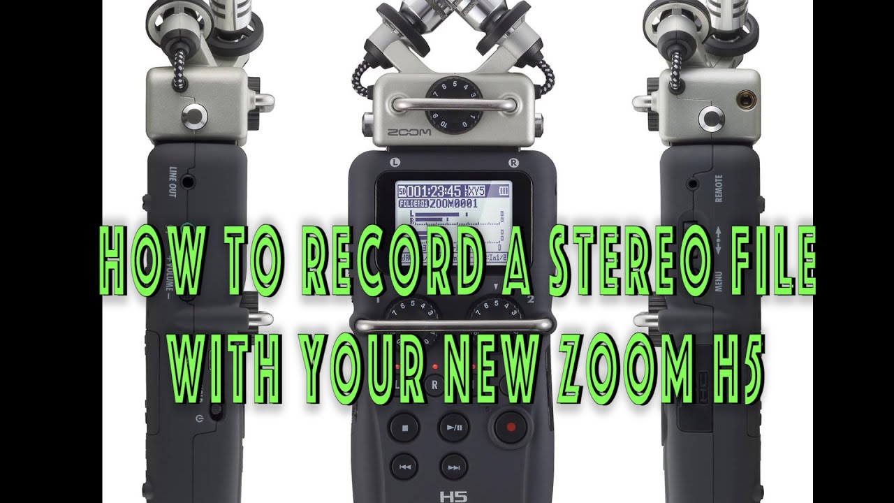 Zoom H5 - How to Record