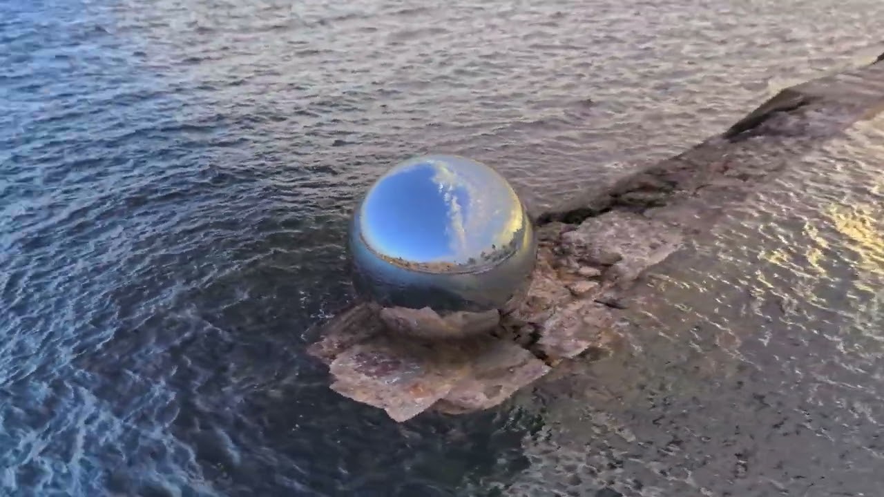 Mediterraneo Marina Sunset 360 HDRI Cielo e villaggio sul mare CG Textures