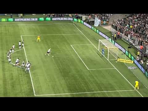 Gol de Roger Guedes contra o Palmeiras filmado da arquibancada - Paulista 2022