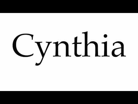 How to Pronounce Cynthia