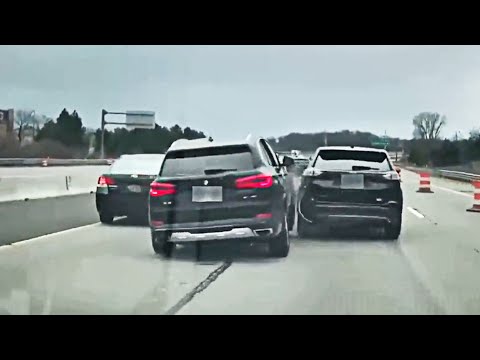 Stolen BMW Crashes Into Multiple Cars During Intense Police Chase