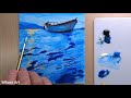 魚船與波浪/壓克力畫/Fishing Boat and Waves/Acrylic Painting