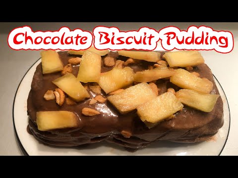 Chocolate Biscuit Pudding #canada #puding #chocolate #food #cooking