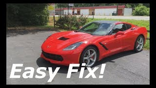 C7 Corvette Airbag Light came on