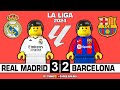 Real Madrid vs Barcelona 3-2 All Goals Highlights • El Clasico LaLiga 2024 Lego Football ElClasico