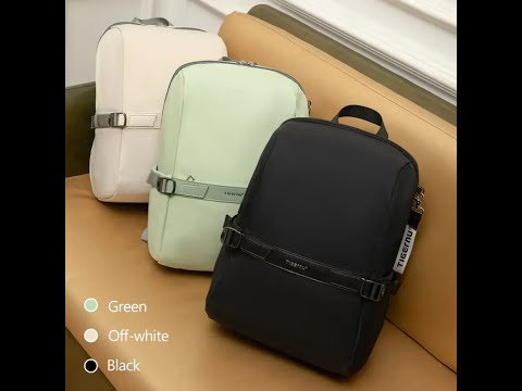 Рюкзак для девушки стильный черного цвета городской с отделением для ноутбука прочный Tigernu 14,5L - фото 1 - id-p2626123111