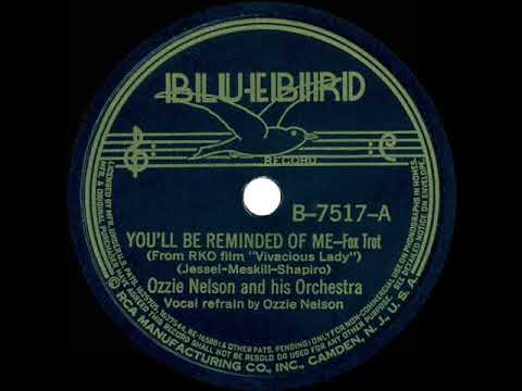 1938 Ozzie Nelson - You’ll Be Reminded Of Me (Ozzie Nelson, vocal)