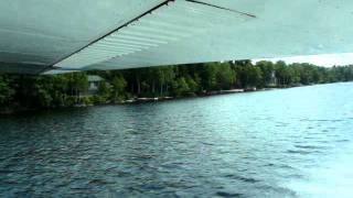 preview picture of video 'Cessna 195 Floatplane Aborted Takeoff from Greenville, Maine'