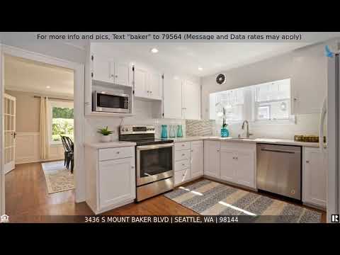 Priced at $1,185,000 - 3436 S Mount Baker Blvd, Seattle, WA 98144