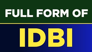 Full form of IDBI | IDBI ka full form kya hai | IDBI full form | Free Learn University
