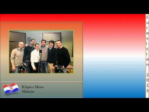 Eurovision 2013 Croatia - Klapa s Mora - Mižerja (Lyrics)