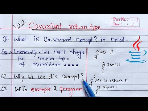 covariant return type in java | Learn Coding