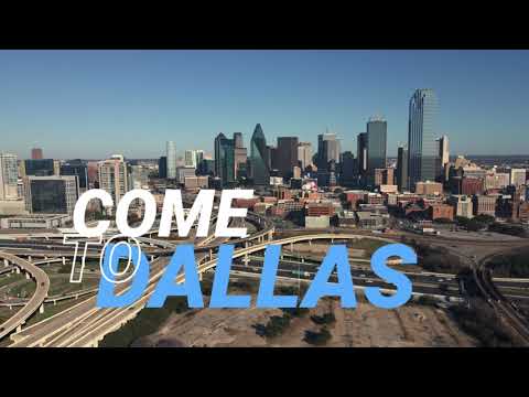 Dallas Texas Skyline -  Drone View
