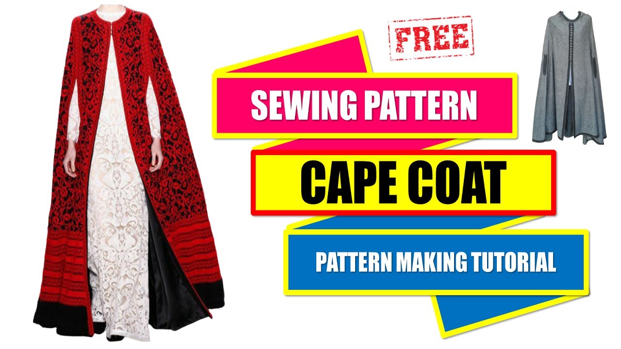 SEWING PATTERN CAPE COAT ~ PATTERN MAKING TUTORIAL