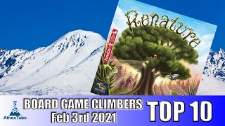 Top 10 Board Game Climbers for Week Ending in Feb 3rd 2021