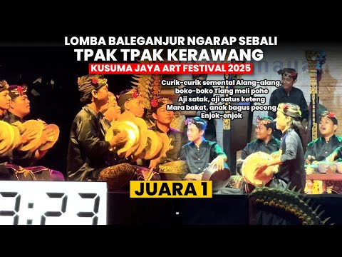 Curik Curik!! Juara 1 Tepak Tepak Kerawang, Kusuma Jaya Art Festival Lomba Baleganjur Ngarap Sebali
