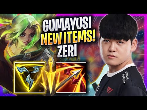 GUMAYUSI TRIES ZERI WITH NEW ITEMS! - T1 Gumayusi Plays Zeri ADC vs Aphelios! | Season 2023
