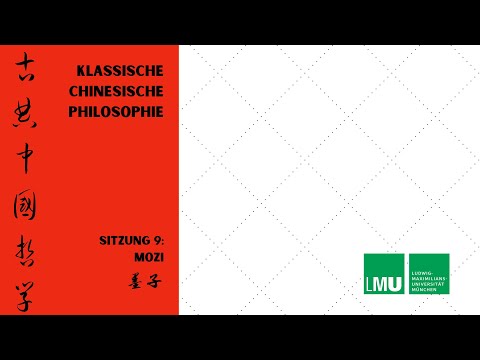 Klassische chinesische Philosophie 9: Mo Di