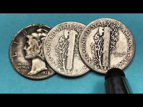 $364,000 US 1938S Mercury Dime - United States 1 Of A Kind 10 Cents Coin