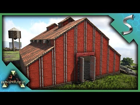 THE BIG RED BARN BUILD! - Ark: RAGNAROK [DLC Gameplay S3E42]