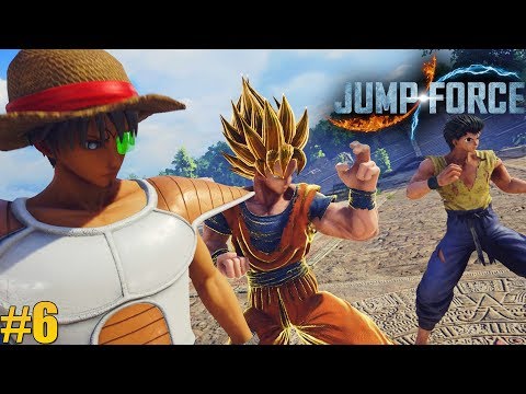 Jump Force Story Mode Gameplay #6: The Jump Force vs. Venoms! Goku vs. Blackbeard, Frieza, and Cell!