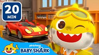 Handy Dandy Car Mechanic Baby Shark | Learn Jobs: Doctor, Police Officer +more | Baby Shark Official