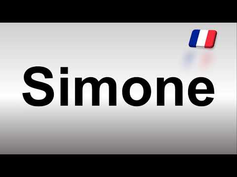 How to Pronounce Simone (French)