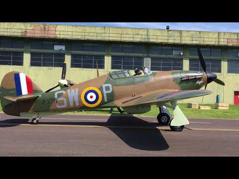 Hurricane start and taxi at Cosford Air Show 2018