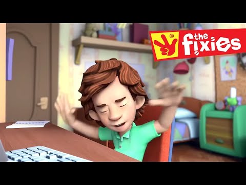 The Fixies ★ Stretching At The Computer ★ Fixies English | Videos For Kids | Cartoons For Children - Kingdom Kids Zone, Little Learners - The Fixies