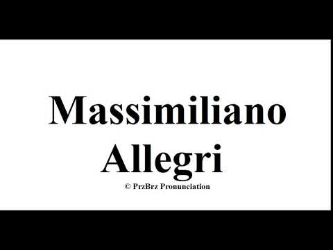 🔥 ‪Massimiliano Allegri pronunciation  = How to Pronounce like PrzBrz
