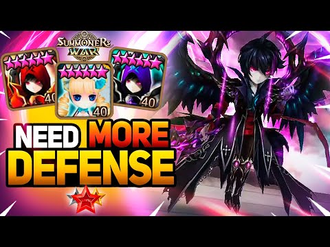 Awesome DEF Team with Fermion, Lora and Friends - Summoners War