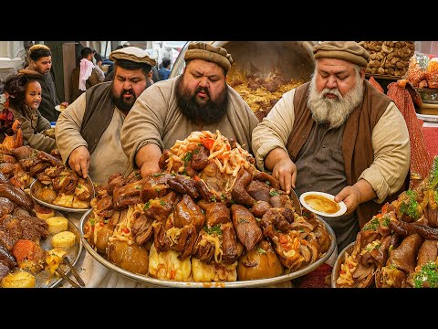 Most Cheap Street food in Afghanistan | Kabuli pulao | Roasted chicken | Biryani | Punjabi Curry