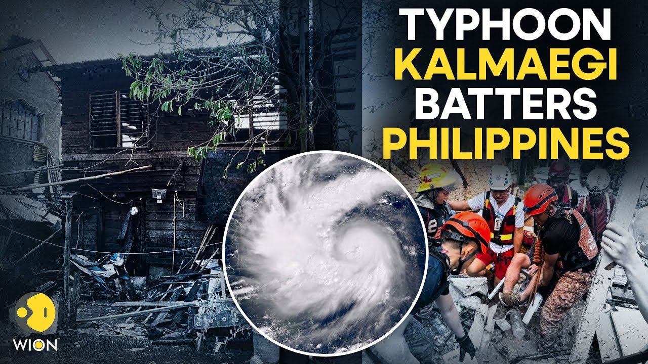 Typhoon Kalmaegi LIVE: Cebu Flooded as 'Kalmaegi' Hits Hard Killing 5, Floods Strand Residents |WION