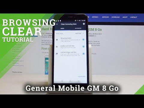 How to Erase Browser Data in GENERAL MOBILE GM 8 Go - Clear Browsing Information