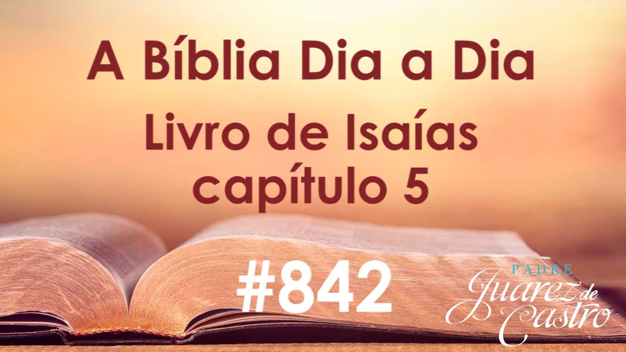 Curso Bíblico 842 - Livro do Profeta Isaías 5 - O Bem Amado e sua vinha. Seis "ais" contra Judá