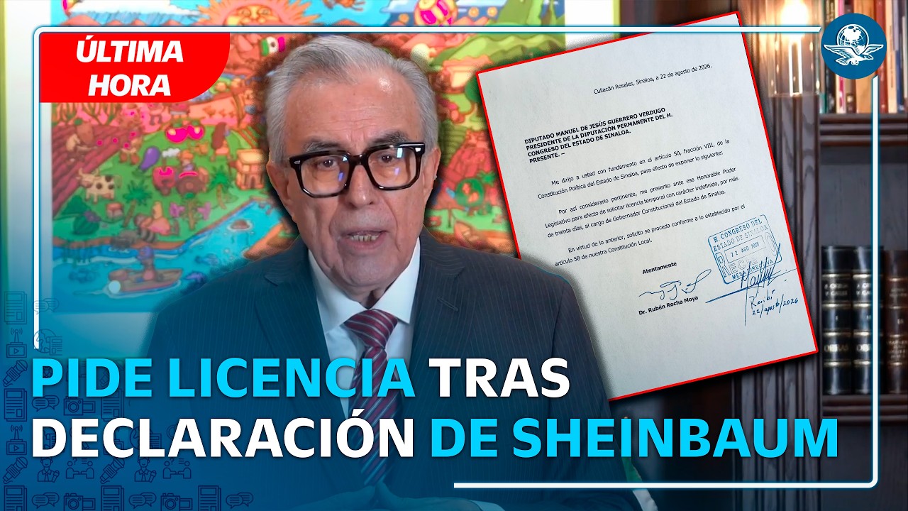 Rocha Moya vuelve a solicitar licencia como gobernador de Sinaloa