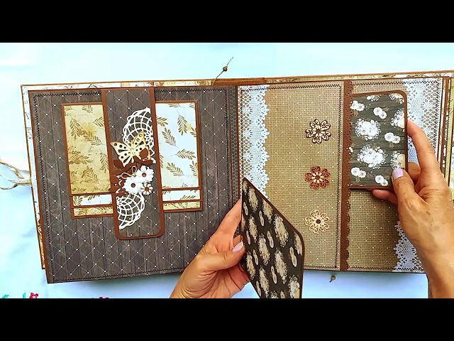 Vídeo relacionado con Vienrose Album Fotos Scrapbook, Libro de Recuerdos DIY, con Tapa de Piel SintéTica, 30 Hojas, 60 PáGinas, Papel Kraft, Set de Suministros Vintage para Scrapbooking, Bodas, Pareja y Familias (Marrón)
