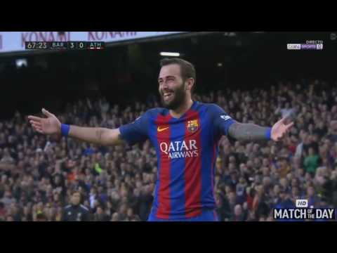 Gol de ALEIX VIDAL  Barcelona vs Athletic Bilbao 3-0 [La Liga] 04/02/2017