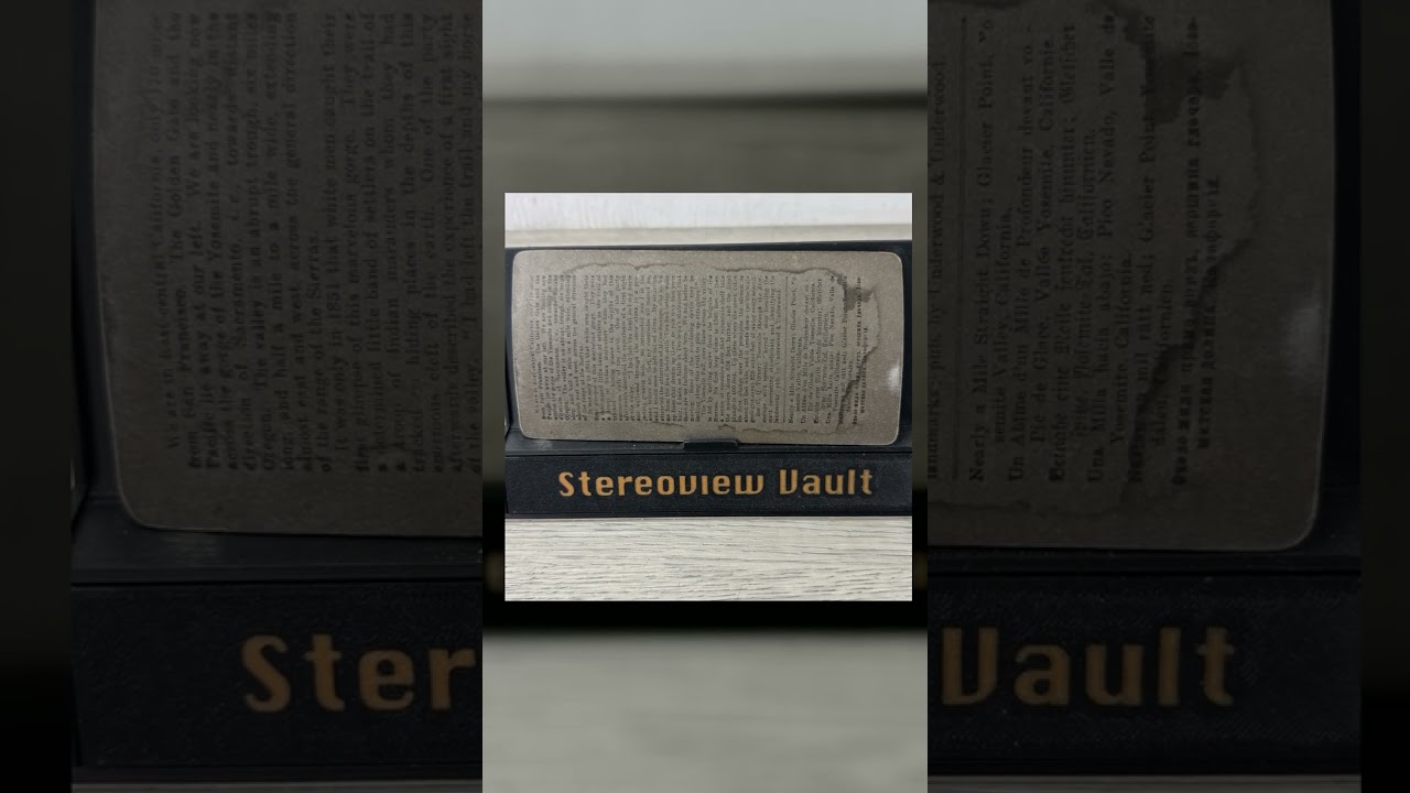 Underwood Stereoview, Glacier Point, Yosemite, c. 1902 Video