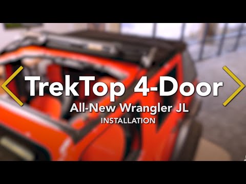Trektop for JL Unlimited Wrangler from Bestop Installation
