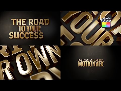 Road To Success Modular Template for Apple Motion & Final Cut Pro - MotionVFX