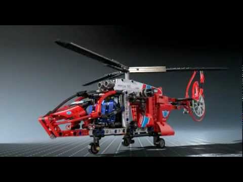 Vidéo LEGO Technic 8068 : L’hélicoptère de secours