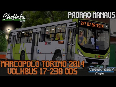 Lançamento - Marcopolo Torino 2014 BRS VW 17.230 ODS - Padrão Manaus Empresa Via Verde Transportes 