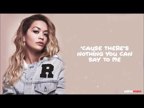 Rita Ora - Keep Talking ft. Julia Michaels ( Lyrics Video )