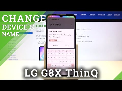 How to Change the Name of LG G8X – Change Device Name