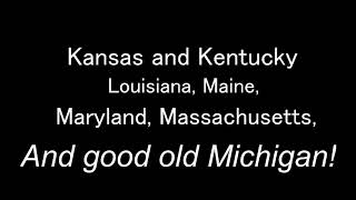 &quot;50 States that Rhyme!&quot; Lyrics