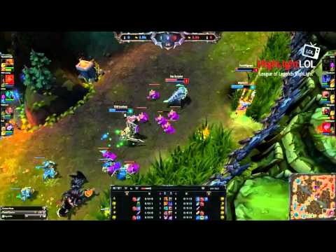 WildTurtle Lucian level 1 quadra killwith Lustboy, NA league of legends