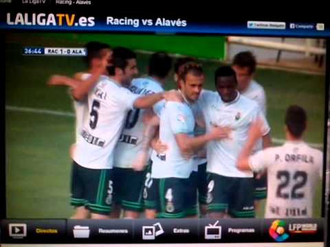 Gol de Javi Soria - Racing 1 - Alavés 0