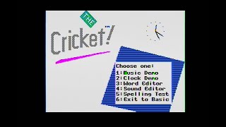 Apple IIc Cricket Demonstration